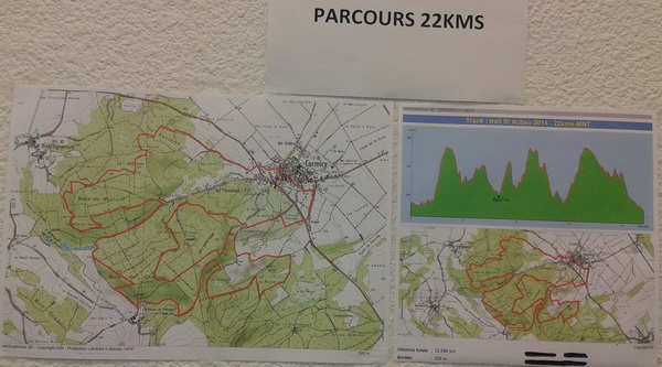 Parcours et profil du 22km